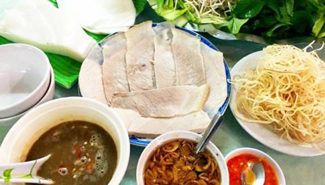 quán Bánh tráng cuốn thịt heo tại Đà Nẵng ngon.