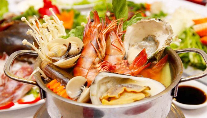 Đa dạng các món hải sản ngon, hấp dẫn tại Đà Nẵng.