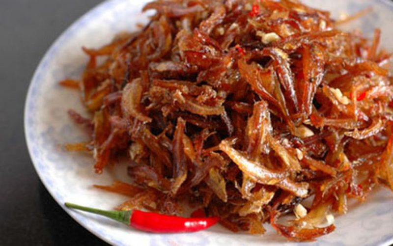 Cá cơm rim tỏi ớt Đà Nẵng
