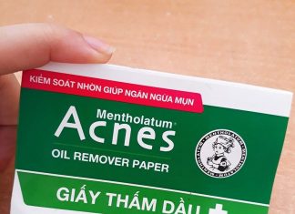 giấy thấm dầu acnes